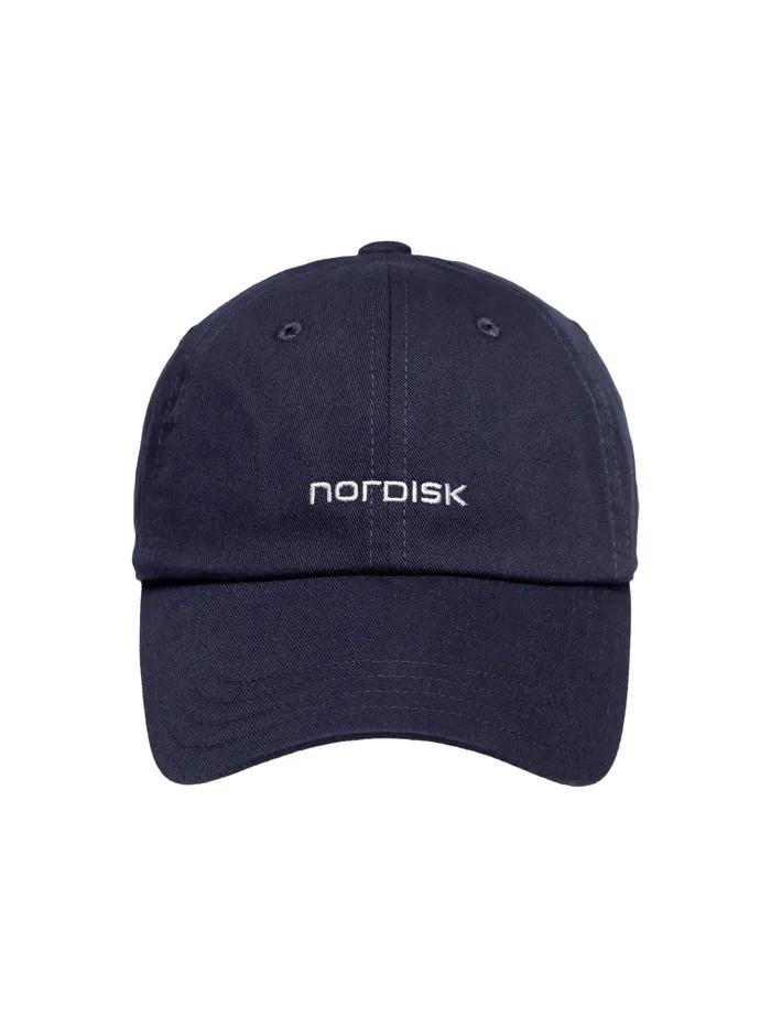[Essential] NORDISK Wording Cotton Ball Cap_Indigo_OUA24C03N2