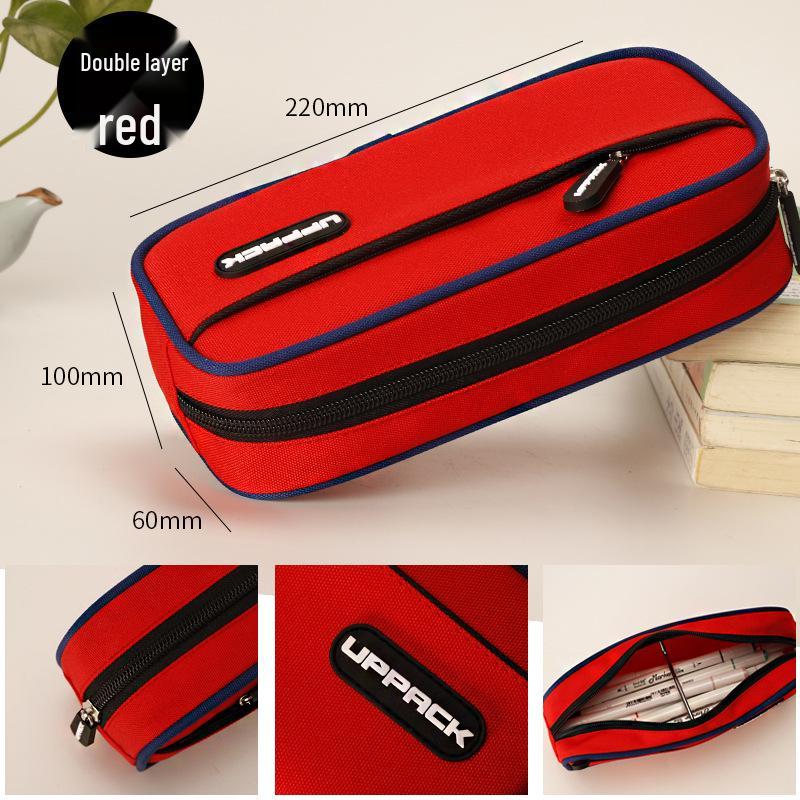 Μινιμαλιστική Διπλή Θήκη Πολλαπλών Χωρητικοτήτων για Μαθητές Δημοτικού - Σχεδιασμός Εμπνευσμένος από Διαδικτυακή Διασημότητα