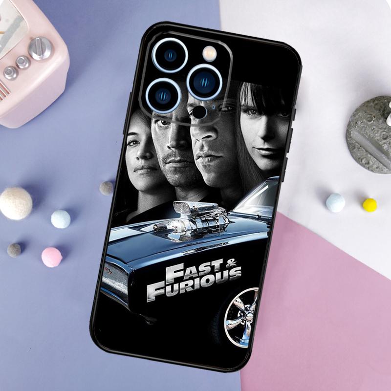 Fast and Furious Moive Case For iPhone 16 15 14 Pro 11 12 13 Pro Max XS X XR Plus 12 13 Mini Soft Cover