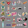 50 Skateboard Doodle Cartoon Sports Creative Guka DIY Skateboard Suitcase Stickers Waterproof