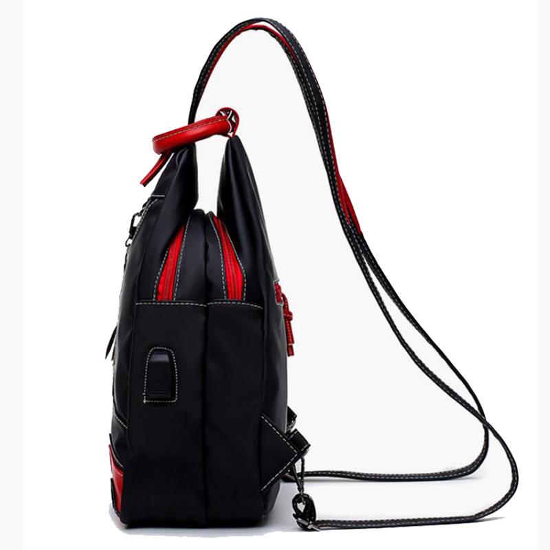 Fashion Women Backpack Waterproof Nylon Shoulder Bag Leisure Travel Luggage Bag Outdoor Crossbody Bag