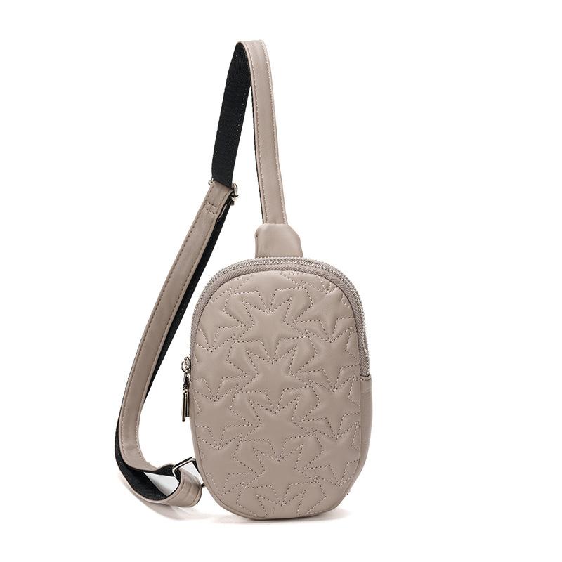 Спортивная нагрудная сумка через плечо женская пентаграмма уличная езда туризм легкая водонепроницаемая многофункциональная сумка из искусственной кожи 1577₽