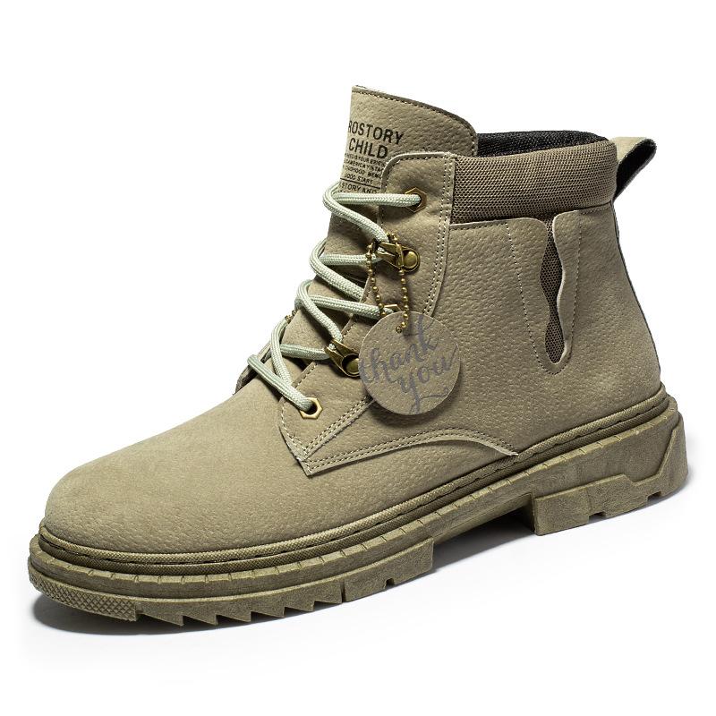 Pánské kotníkové boty Podzimní a zimní móda Pohodlné Martensky Pánské boty Pracovní boty