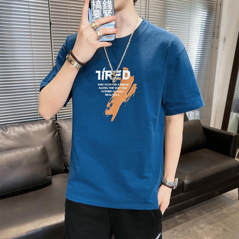 

Футболка с коротким рукавом, мужская свободная повседневная футболка с половиной рукава, мужская летняя футболка XXXXXL