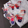 Set da 3 Pezzi/Set Patch da Cucire Farfalla in Pizzo con Giunzione a Blocchi di Colore Appliqué Ricamati Abbigliamento Vestito Organza Riparazione Decorazione