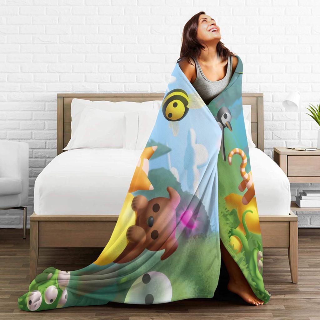 Wobbly Life Sandbox Spieldecke Cartoon Lustig Flanell Neuheit Warme Überwurfdecken für Tagesdecke Dekoration Outdoor
