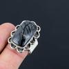 Sisters Day Deal Natural Picasso Jasper 925 Silver Stackable Ring Jewelry US 9.5
