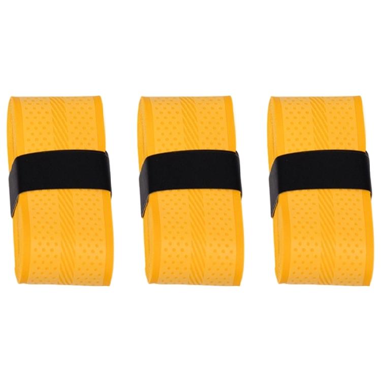 3pcs High Elasticity Racquet Grip Tape Antislip Sweatband Badminton Grip Tennis Overgrip Sport Tape Sports Equipment жёлтый