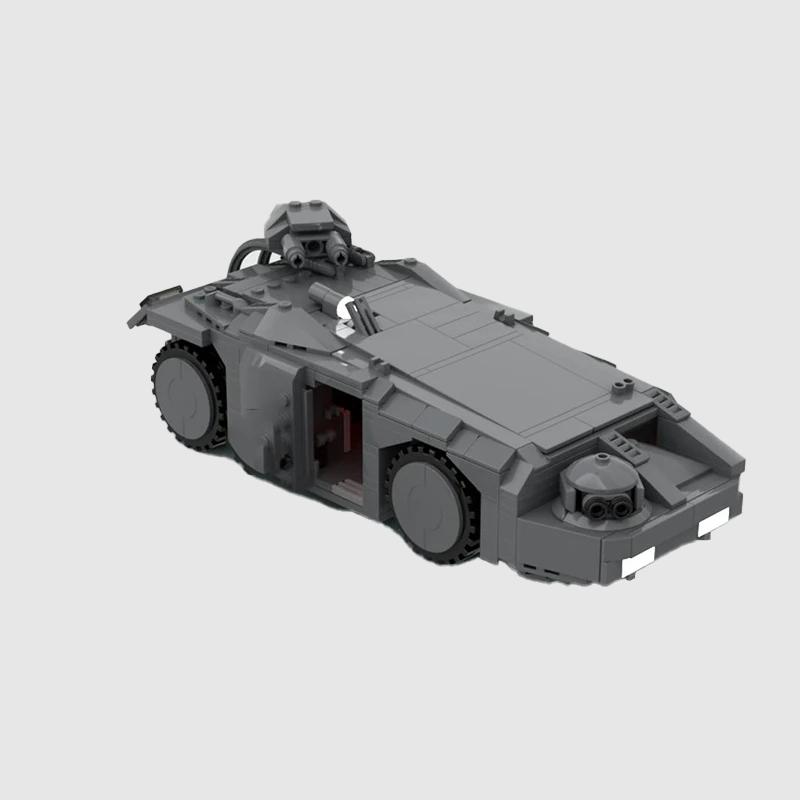 Moc Building Blocks Ucs Military Series Armored Vehicle M577 Apc Army Aliens Toys Diy Assemble Bricks Collection Creative Gifts