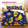 Larva Pattern Bedding Quilt Set  Home Decoration  Gift (1 * Duvet Cover + 2 * Pillowcase  Without Core)