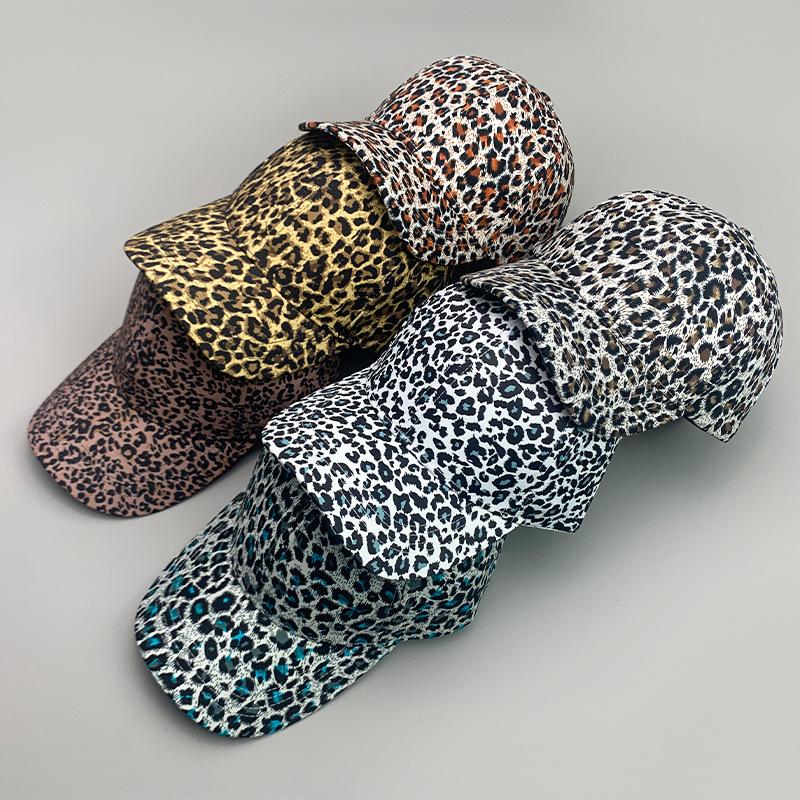 Street Personality Leopard Print Fashion Women'S Baseball Cap Cotton Hip Hop Versatile Sports Breathable Sun Hat