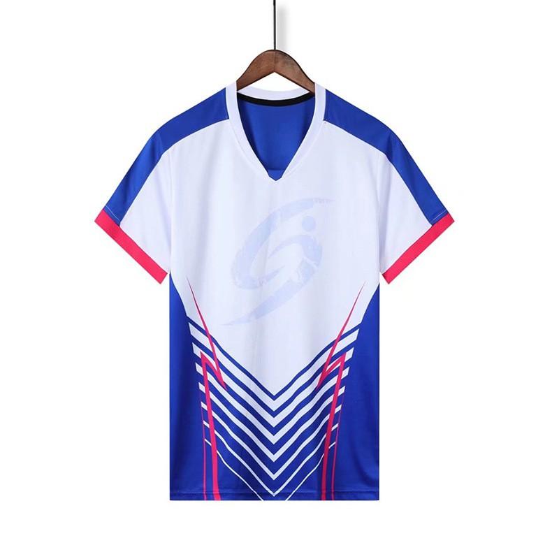 Unisex Short Sleeve Sports Shirt Table Tennis Badminton Training Competition