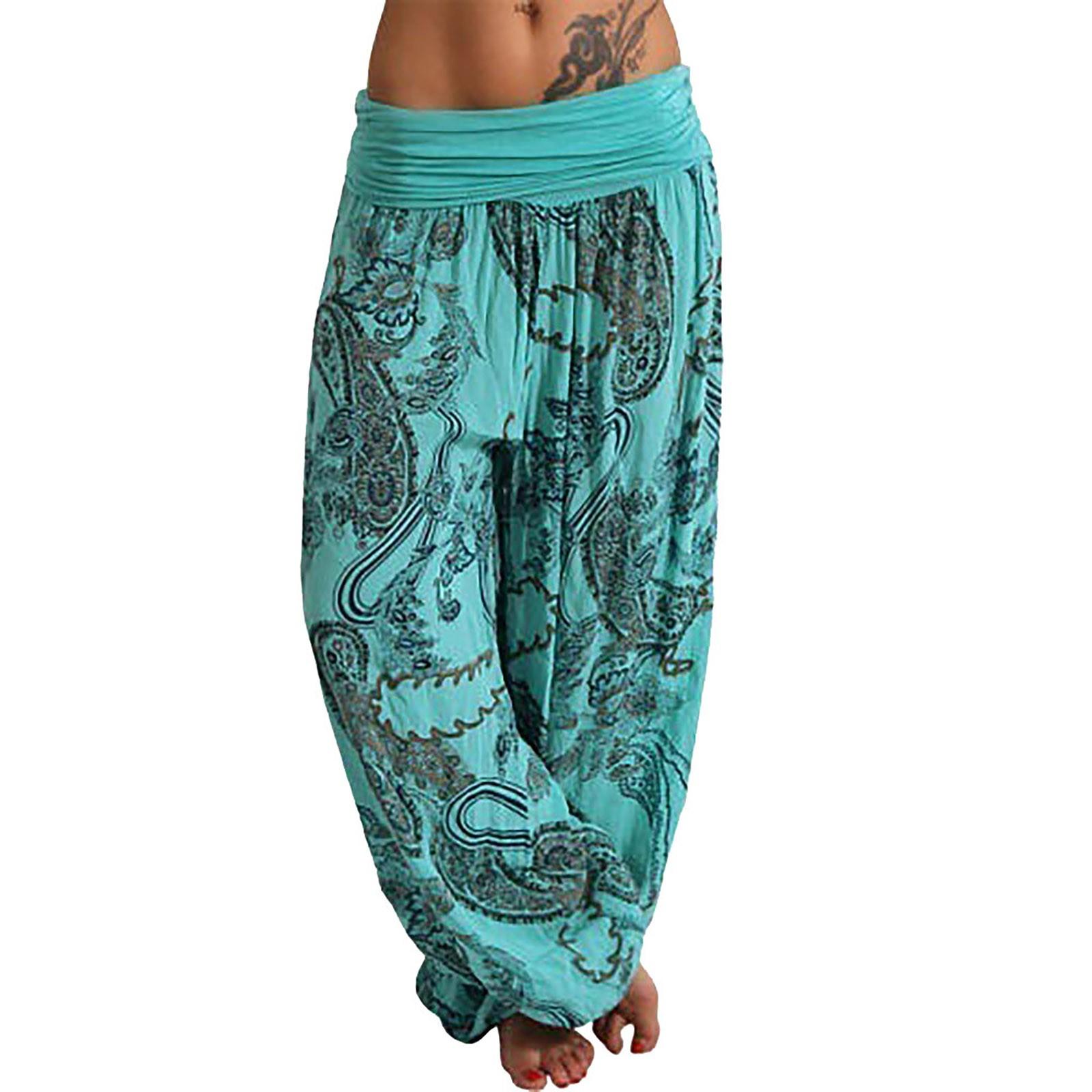 

Женские повседневные свободные брюки больших размеров, однотонные брюки для йоги, женские брюки L зелёный