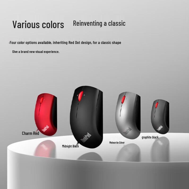 Lenovo ThinkPad Classic Red Dot Wireless Mouse