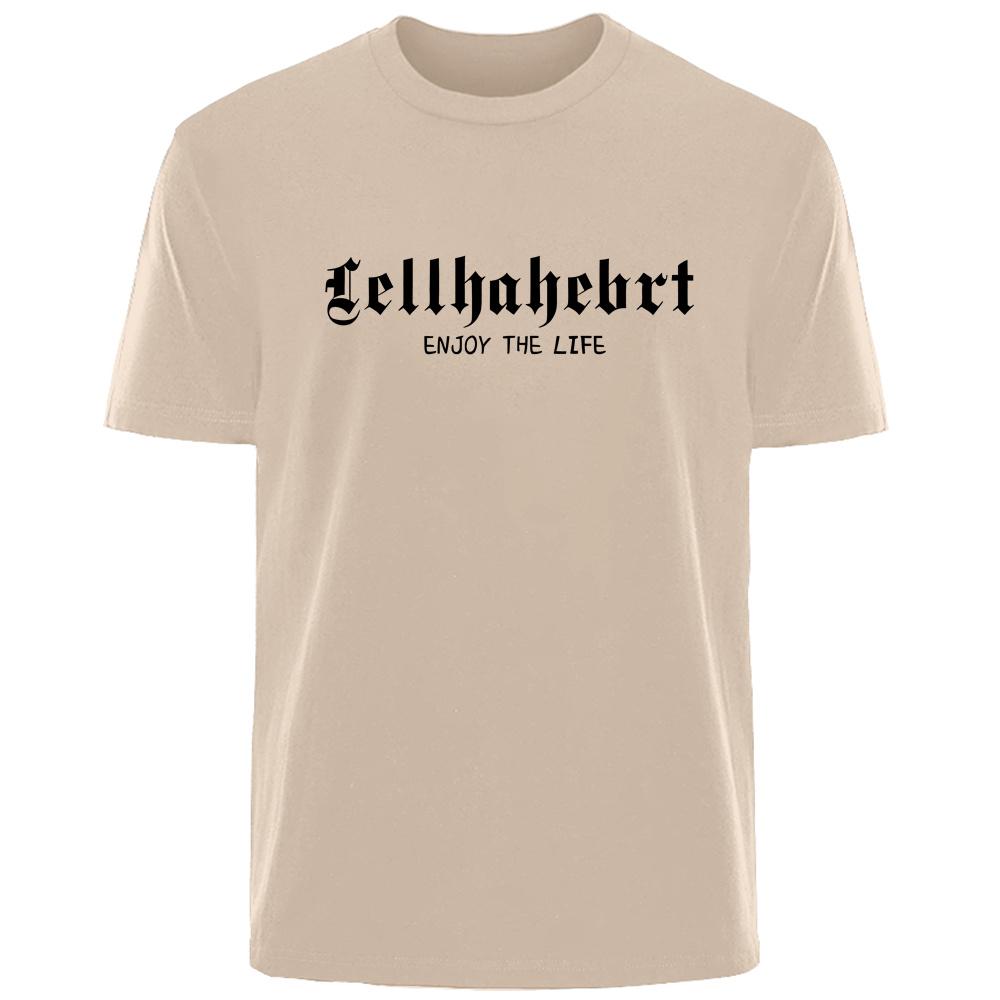 

Летняя индивидуальная мужская футболка с простыми буквами высокого качества, удобная модная повседневная футболка из 100% хлопка, мужская уличная одежда