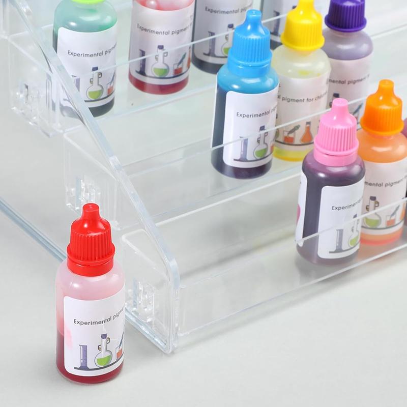 A96I-Clear Acrylic Paint Organizer (7 Tier),Paint Bottle Organizer,Acrylic Paint Storage Organizer,Craft Paint Organizer Rack