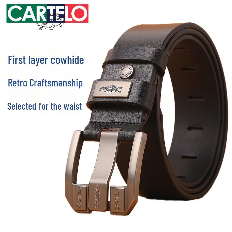 Cartelo Men s Leather Pin Buckle Belt 110cm -125cm