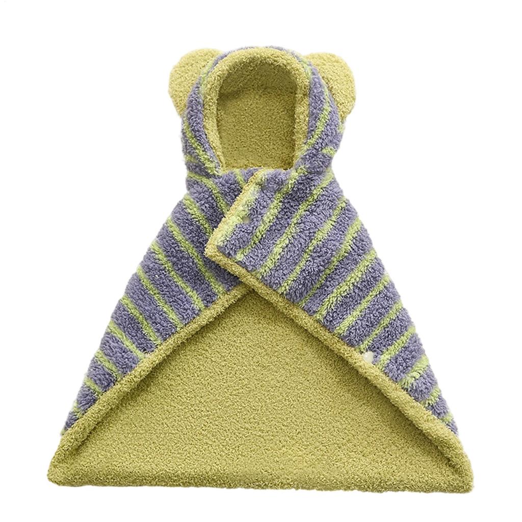 Dog Bathrobe Super Absorbent Quick-Dry Dog Bathrobe Soft Striped Towel Robe for Pets cat pet bath large Bathrobe Pet supplies