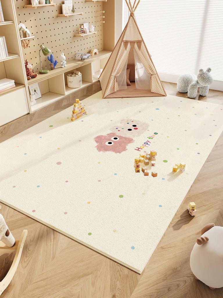 Modern Minimalist  Carpets for Living Room Cute Cartoon Bedroom Decor Rug Fluffy Soft Children's Room Carpet Home Plush Door Mat