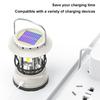 LED Camping Lantern, Outdoor Retro Waterproof Light, Solar USB Rechargeable Horse Lamp, Brightness-Adjustable Ambient 