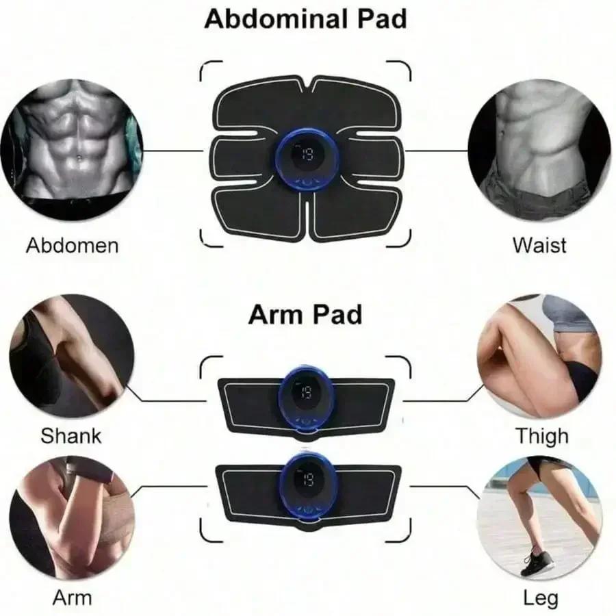 Versiune de încărcare/Stimulator abdominal, Tonificator muscular, Antrenor muscular portabil, Aparat inteligent de fitness wireless pentru bărbați și femei