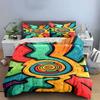 Colorful concentric spiral shapes. Bedding sets Duvet cover sets Duvet covers Pillowcases(1*Duvet Cover 2*Pillowcases without duvet insert)