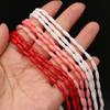 1Strand Synthetic Coral Beads, Handmade Rice Shape Loose Spacer Beads for Jewelry Making DIY Necklace Bracelet Earrings Accessories Craft Gift 3x9 Mm