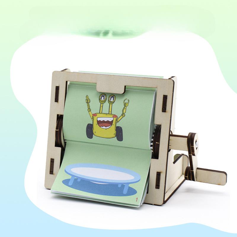

Hand-Cranked Drawing Machine DIY Handmade Technology Small Production бежевий