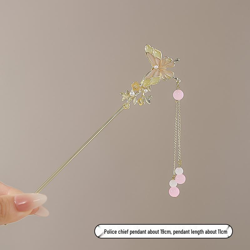 Vintage Chinese Style Hairpin for Updos - Elegant Retro Hair Stick with Tassel for Qipao