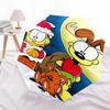1pc Garfield & Odie Christmas Edition Umbrella - Automatic Opening, Portable 3-Fold Design, 8-Bone Iron Frame Outdoor Umbrella, Festive Gift for Fans,