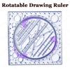 Protractor Rotatable Ruler 3D Scale Circle Drafting Ruler Geometry Drawing Ruler  Measuring Tools