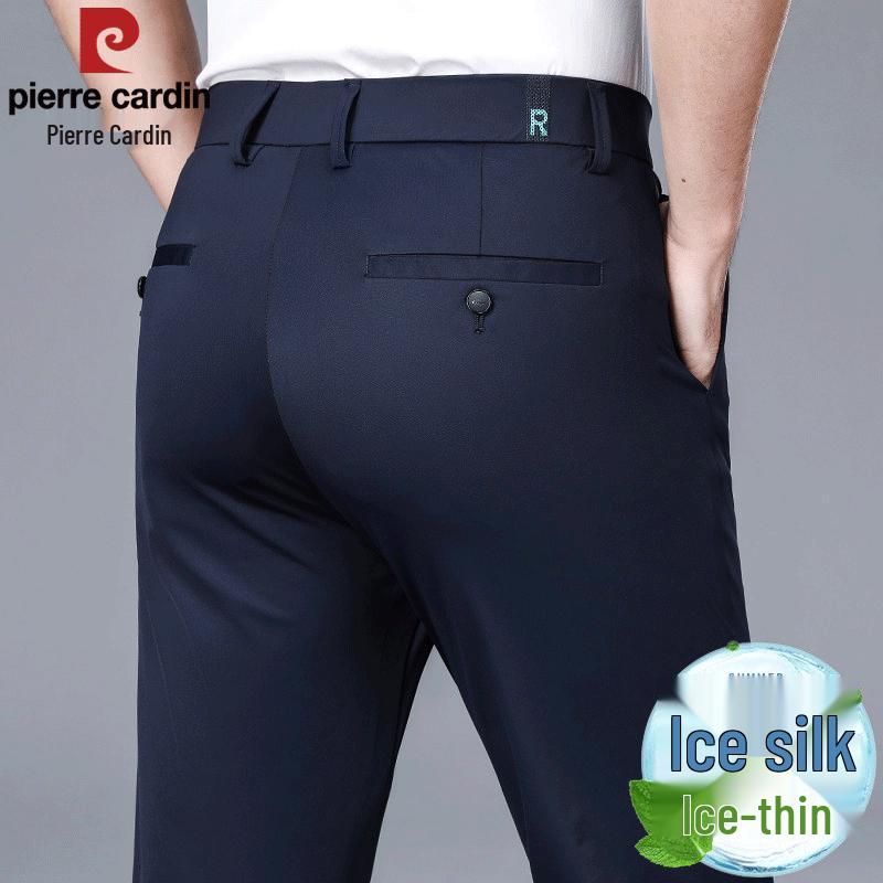Pierre Cardin Men s Ice Silk Non-Iron Straight Fit Casual Dress Pants 29/165/75A