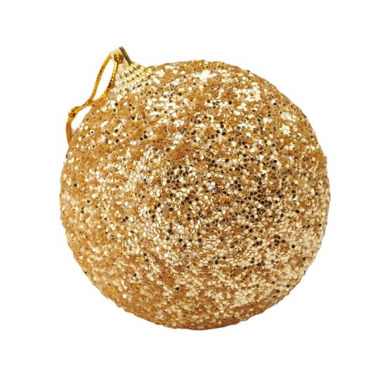 

Подвеска на рождественскую елку Нежный привлекательный рождественский шар тонкой работы Рождественские украшения Блестящий красочный шар из пенопласта Рождественский шар из пенопласта 8 cm