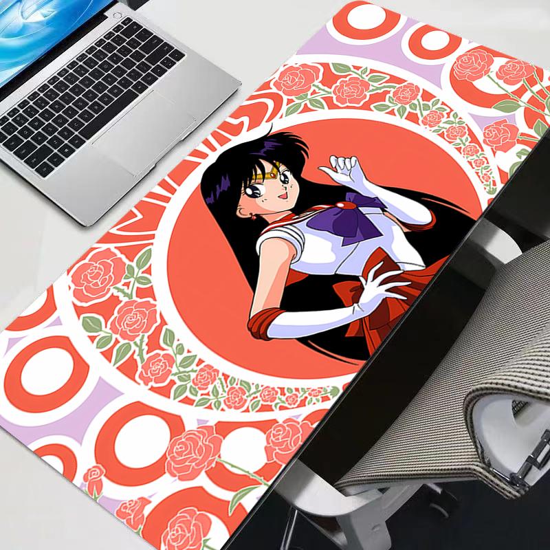 Large Mouse Pad Office Desk Mats PC Gaming Accessories Kawaii MousePads SSailor Moon Designed specifically Laptop Keyboard Mat