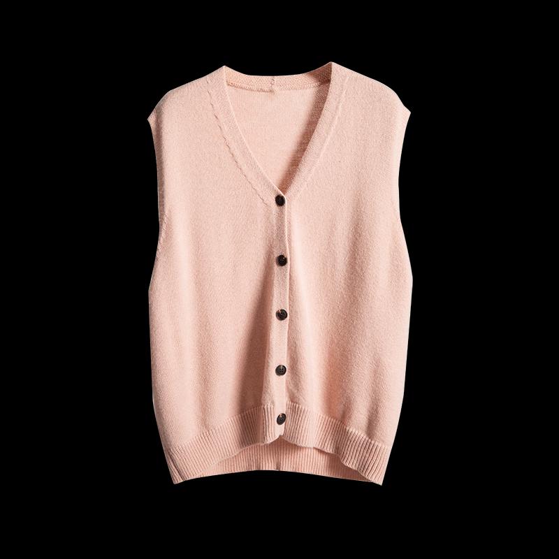 Women's V-Neck Knit Cardigan Vest