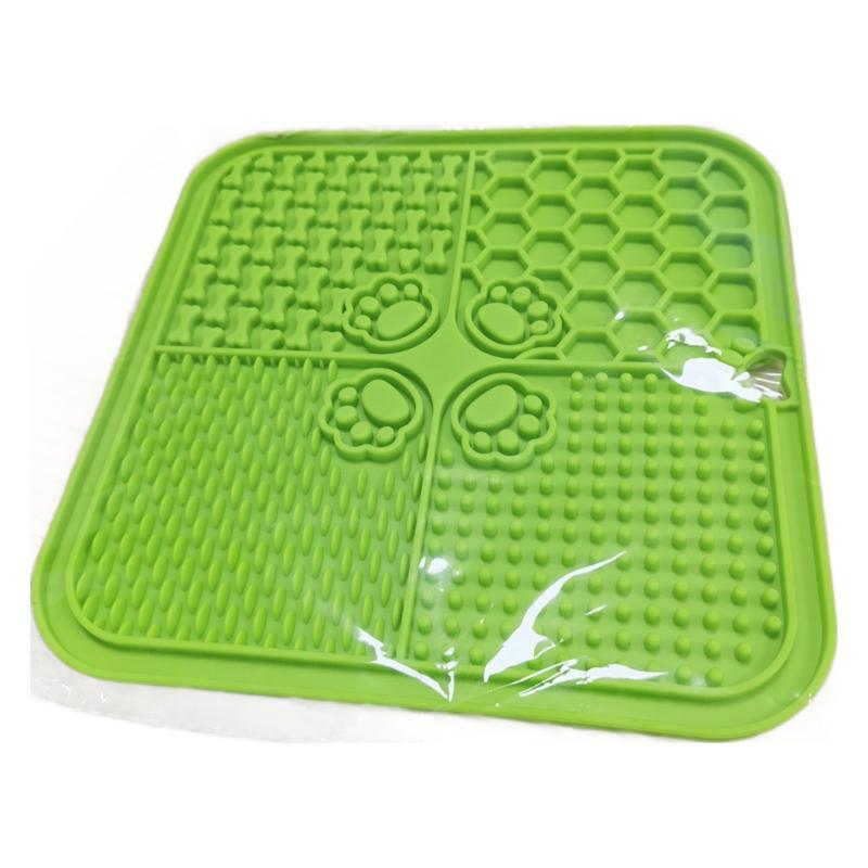 Silicone Slow Feeder Mat Dogs Cats With Suction Base Non-Slip Lick Pad Food Puzzle Tray In Multiple Colors