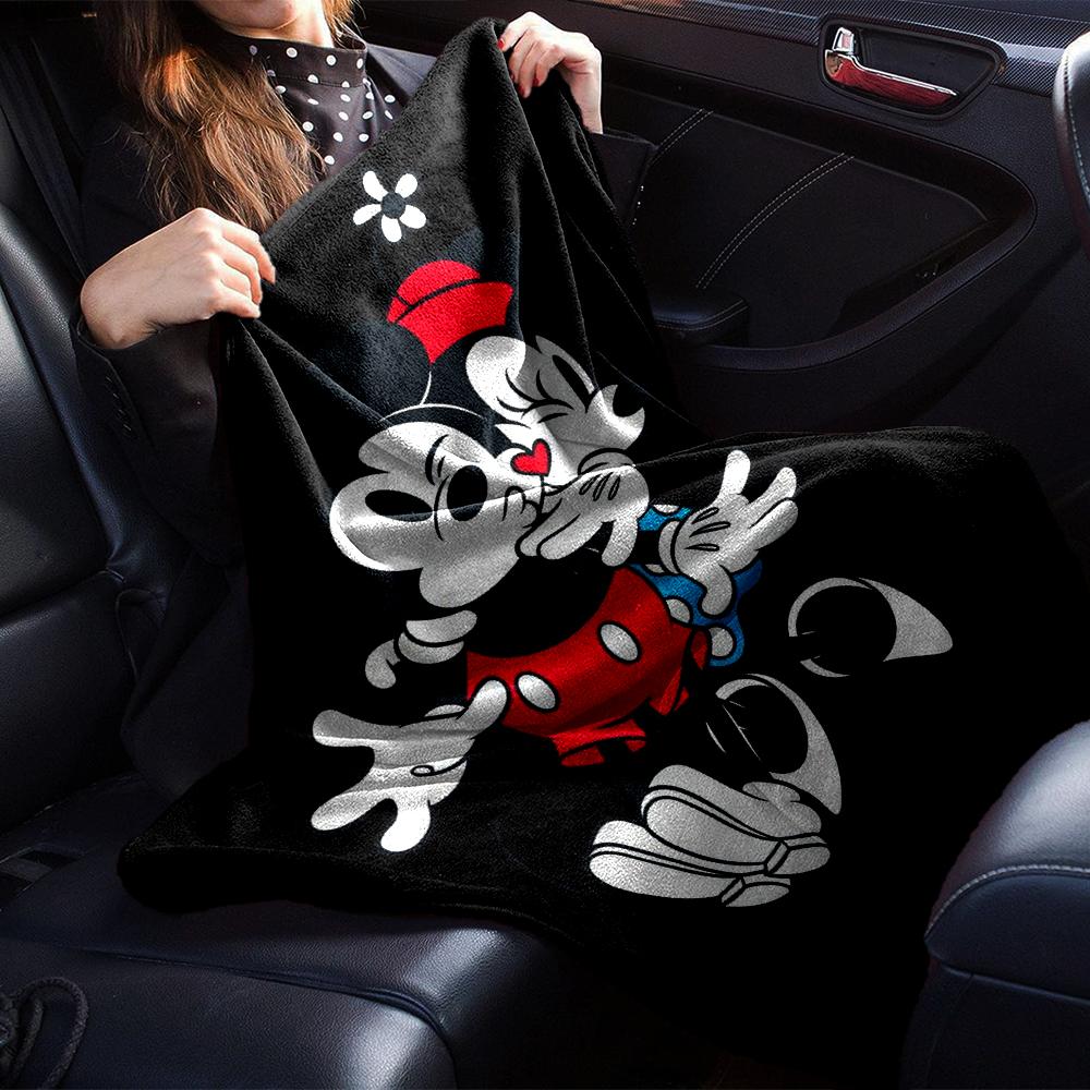 Mickey Minnie Romance Blanket Soft Throw Blanket For Home Bedroom Bed Sofa Travel Office Solid Christmas Blanket