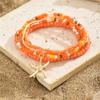 Colorful Starfish Pendant Rice Beads Beaded Anklet for Women Summer Fashion Multi-layer Bracelet Anklet Bohemian Leg Jewelry