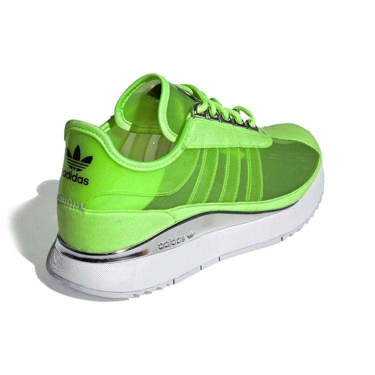 Adidas Originals Sl Andridge Tpu Sports Shock Absorption Non-Slip Low-Top Casual Shoes Women Sneakers Green Silver White FW9913