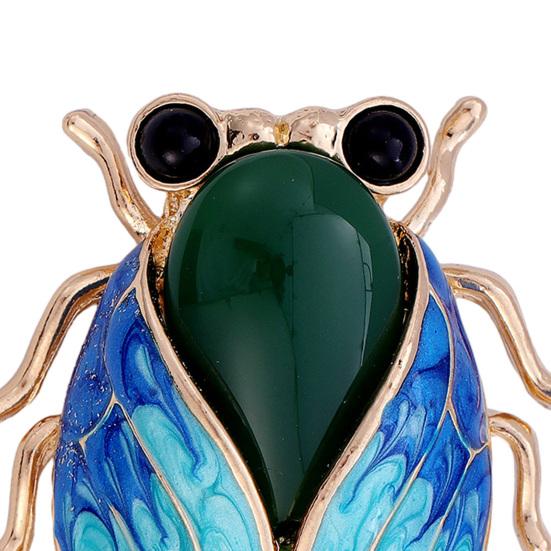 Broche Estilo Nacional, Alfinete de Lapela com Design de Cigana com Asas de Esmalte e Textura de Jade Sintético, Insígnia Cheongsam para Acessórios de Vestuário Chinês
