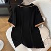 Women's Summer Collared Short-Sleeve T-Shirt - Lightweight Loose-Fit Half-Sleeve Top