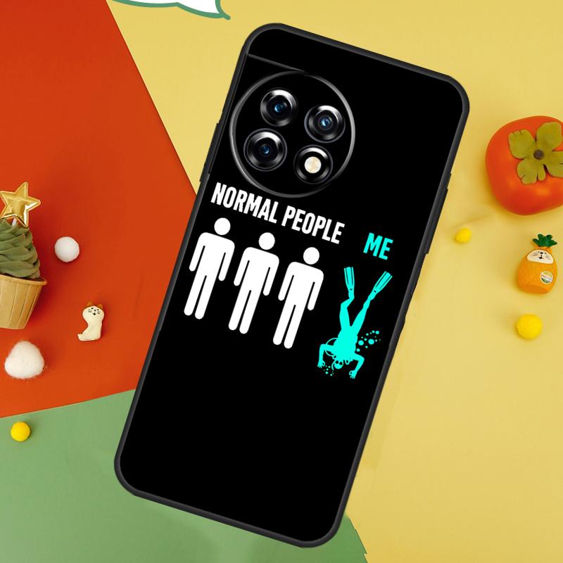 Scuba Diver Diving Back Case For OnePlus 15 13R 13 13T 12 12R 11 10 10T 8T Nord CE 5 2 3 4 Lite N20 N30 Cover