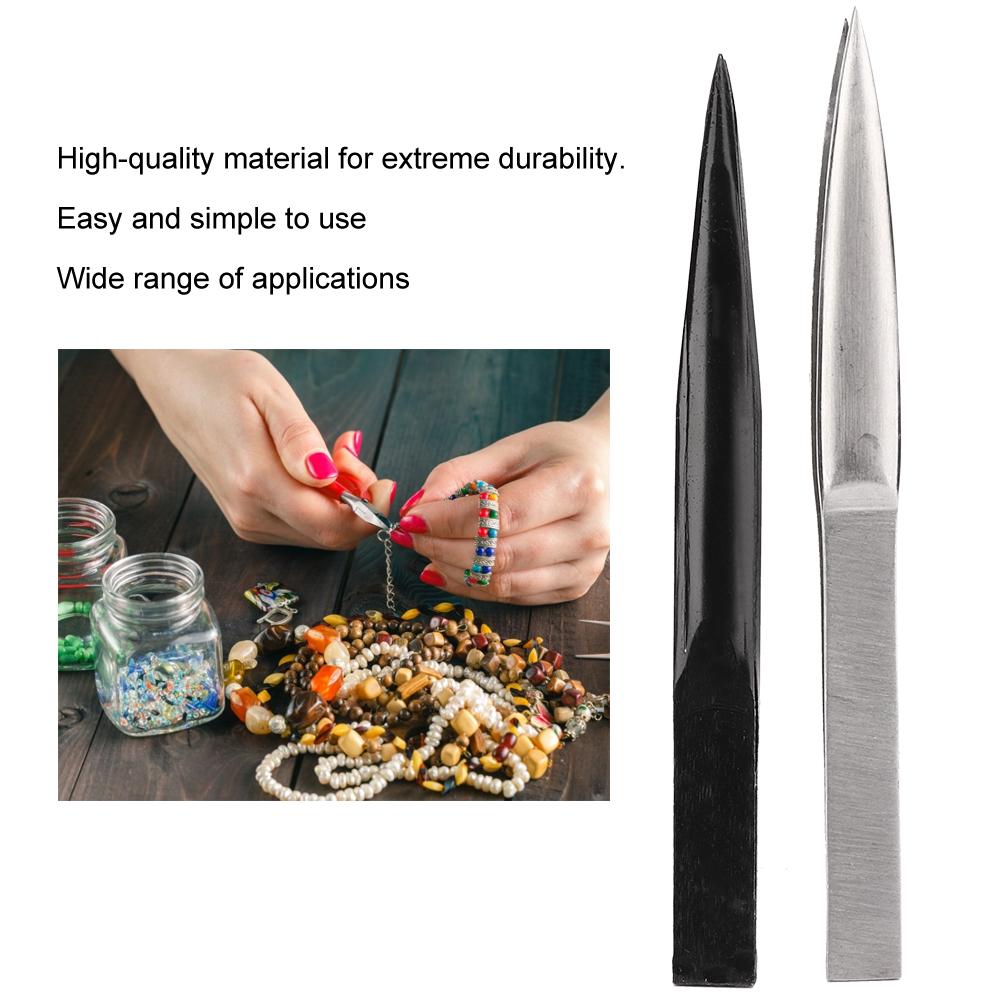 2pcs Thickened Chain Tweezer Hard AA Clip for Jewelry Making Tool