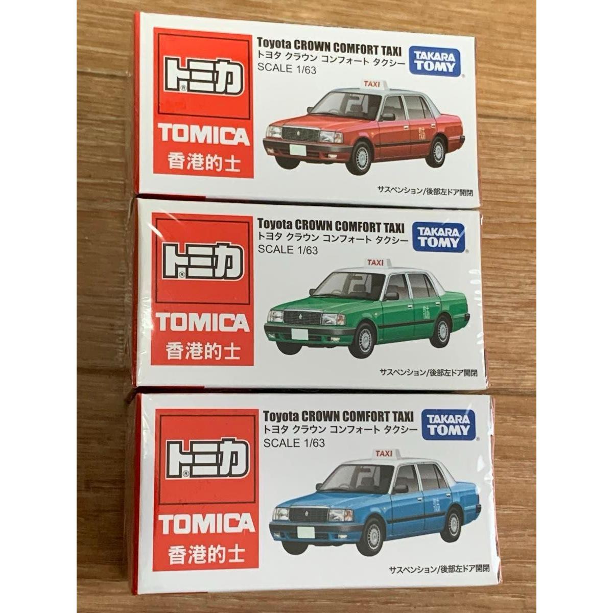 Б/у Tomica Hong Kong Limited Crown Comfort Такси 3 шт.