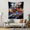Four Divine Beasts Painting Digital Printing Polyester Wall Tapestry Suitable For Use Living Rooms Bedrooms Offices Bars Party