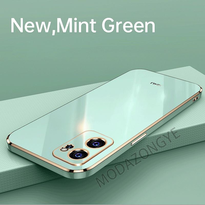 

OPPO Reno7 5G Чехол Защитный гальванический противоударный чехол OPPO Reno7 5G Корпус Силиконовый ТПУ Мягкая задняя крышка