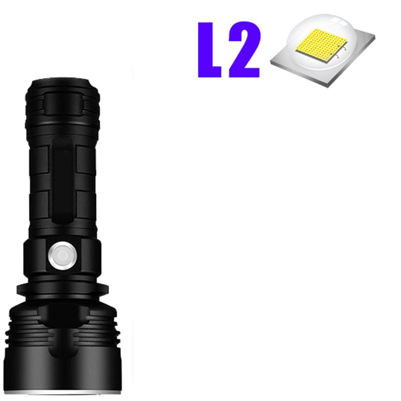 Super Powerful LED Flashlight L2 XHP70 Tactical Torch USB Rechargeable Linterna Waterproof Lamp Ultra Bright Lantern Camping