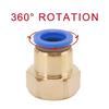 5Pcs 4/6/8/10/12mm PCF Pneumatic Quick Connector Water Air Fitting BSP Female Thread Brass Quick Joint Hose Tube Pipe Fuel System Fittings7