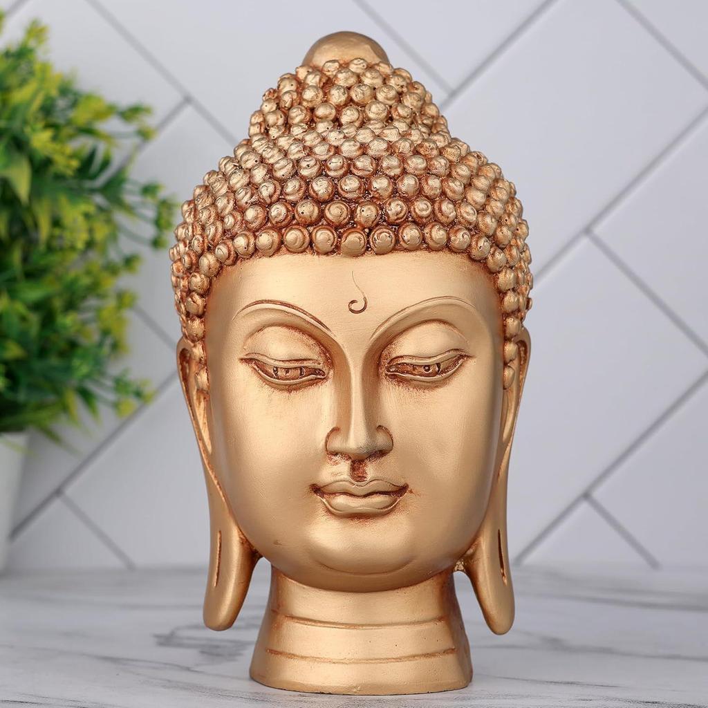 Latest Face Head Buddha Statue Showpiece Idol Home Decor Items for Living Room and Gifts