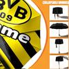Custom Name Personalized Borussia Dortmund Print Umbrella, Auto Open Close, 8‑Rib Sturdy Frame, Commute Camping Hiking Use, Birthday Gift